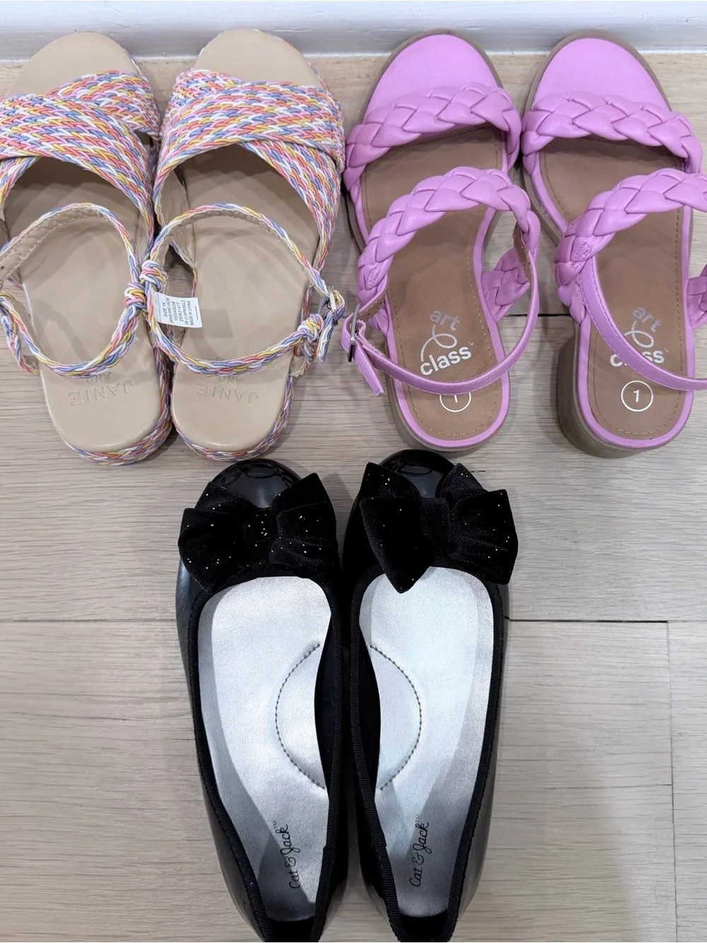 Girls Shoe Bundle Size 1 - Janie & Jack + Cat & Jack Sandals & Flats